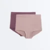 2 chiloți scurți fără cusături, cu textură Soft Touch 2 chiloți scurți fără cusături, cu textură Soft Touch