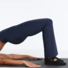 2 perechi de Șosete căptușite din amestec de bumbac pentru yoga și pilates, cu benzi încrucișate
