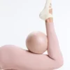 2 perechi de Șosete din amestec de bumbac pentru yoga și pilates, cu benzi încrucișate