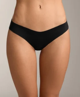 3 chiloți clasici de bikini din amestec de poliamidă cu decupaj în V invizibil