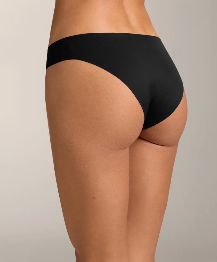 3 chiloți clasici de bikini din amestec de poliamidă cu decupaj în V invizibil 3 chiloți clasici de bikini din amestec de poliamidă cu decupaj în V invizibil