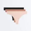 3 tanga din amestec de poliamidă cu logo 3 tanga din amestec de poliamidă cu logo