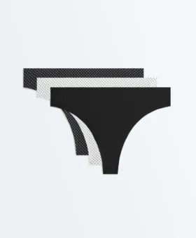 3 tanga invizibile din amestec de poliamidă