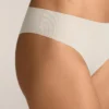 5 chiloți brazilieni invizibili din amestec de poliamidă, cu nervuri ușoare, tăiați cu laser