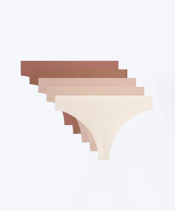 5 Tanga invizibilă din amestec de poliamidă Pantone™ 5 Tanga invizibilă din amestec de poliamidă Pantone™