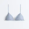 Bikinis triunghiulare cu dungi texturate Bikinis triunghiulare cu dungi texturate