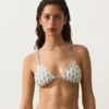 Bikinis triunghiuliari cu valuri contrastante croșetate Bikinis triunghiuliari cu valuri contrastante croșetate