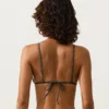 Bikinis triunghiuliari din jacquard cu efect spălat Bikinis triunghiuliari din jacquard cu efect spălat