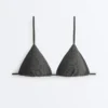 Bikinis triunghiuliari din jacquard cu efect spălat Bikinis triunghiuliari din jacquard cu efect spălat