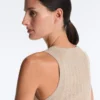Bluză ajustată din tricot cu nervuri Bluză ajustată din tricot cu nervuri