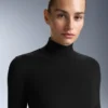 Bluză din fleece cu guler înalt, strat de bază termic Bluză din fleece cu guler înalt, strat de bază termic