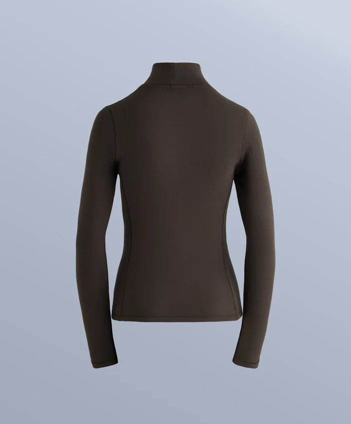 Bluză din fleece cu guler înalt, strat de bază termic Bluză din fleece cu guler înalt, strat de bază termic