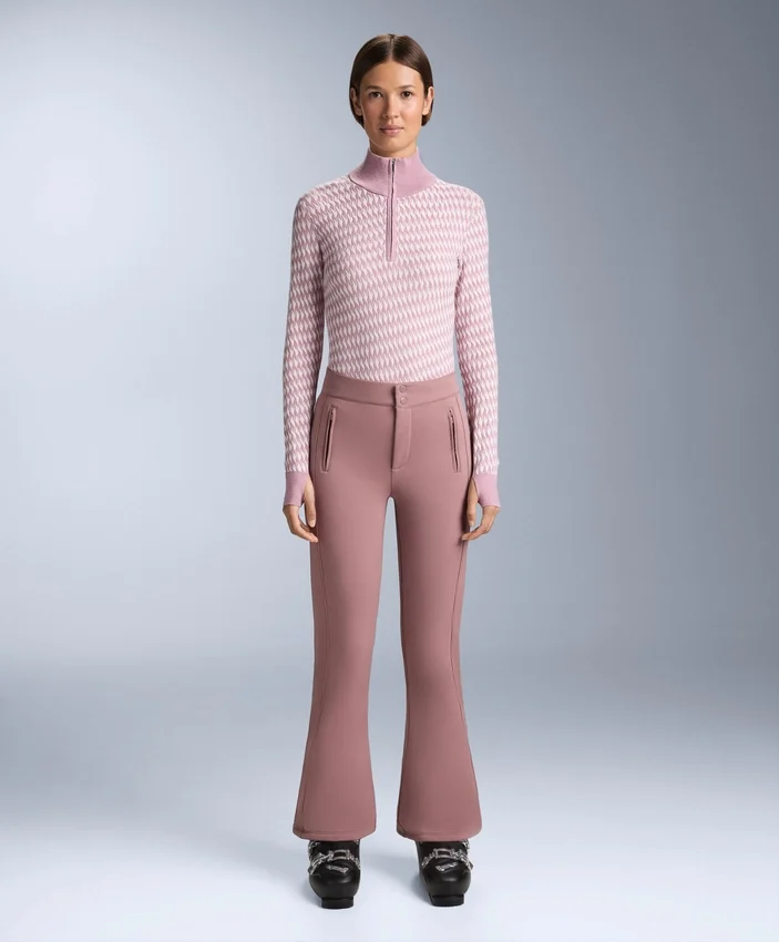 Bluză termică din tricot jacquard geometric Bluză termică din tricot jacquard geometric