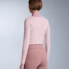 Bluză termică din tricot jacquard geometric Bluză termică din tricot jacquard geometric