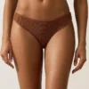Chiloți clasici de bikini cu efect de șifon Chiloți clasici de bikini cu efect de șifon
