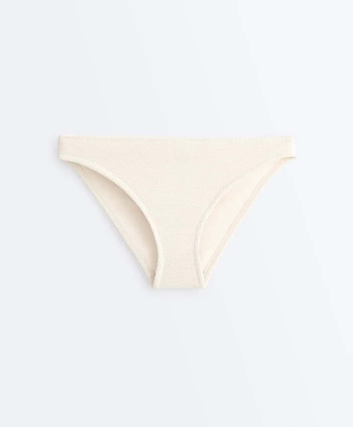 Chiloți clasici de bikini cu efect de șifon Chiloți clasici de bikini cu efect de șifon