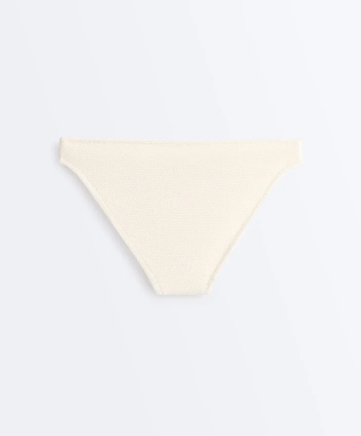 Chiloți clasici de bikini cu efect de șifon Chiloți clasici de bikini cu efect de șifon