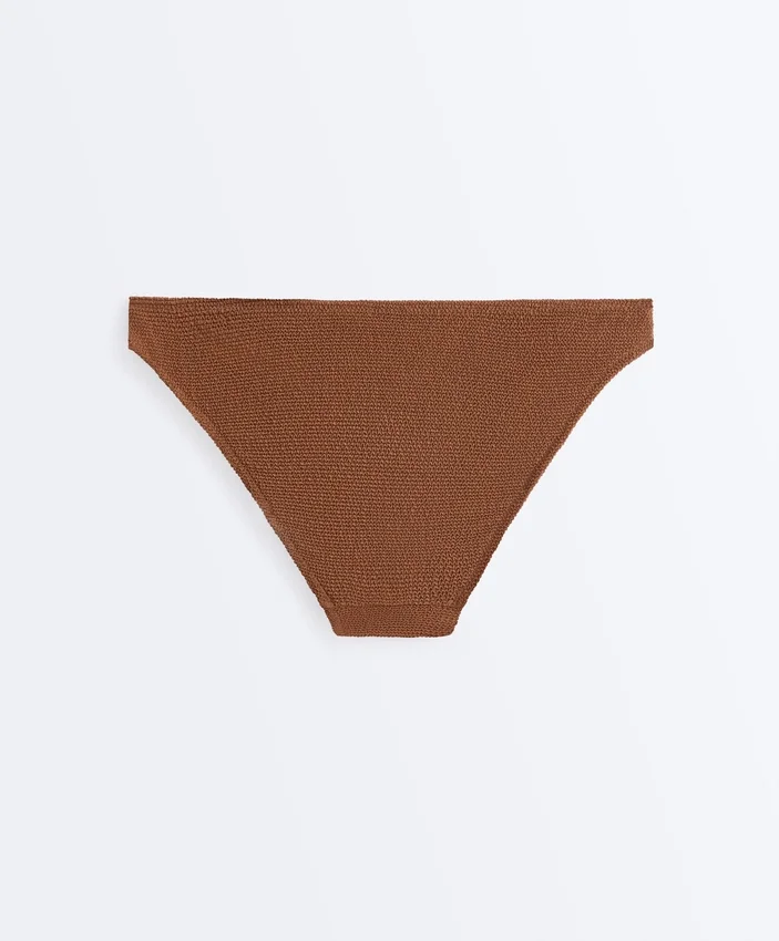 Chiloți clasici de bikini cu efect de șifon Chiloți clasici de bikini cu efect de șifon