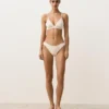 Top de bikini triunghiular din croșetat cu textură cu bule Top de bikini triunghiular din croșetat cu textură cu bule