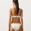 Top de bikini triunghiular din croșetat cu textură cu bule Top de bikini triunghiular din croșetat cu textură cu bule