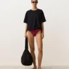 Chiloți clasici de bikini din jacquard geometric Chiloți clasici de bikini din jacquard geometric