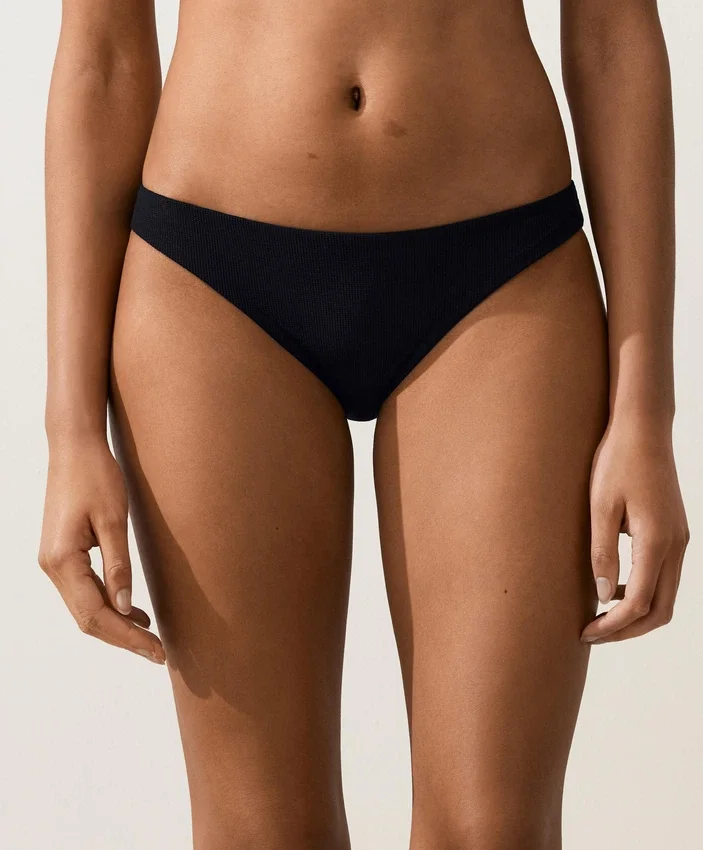 Chiloți clasici de bikini din piqué Chiloți clasici de bikini din piqué