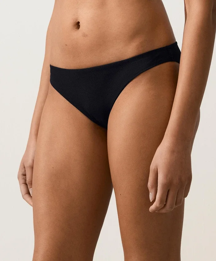 Chiloți clasici de bikini din piqué Chiloți clasici de bikini din piqué