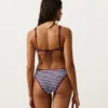 Chiloți de bikini clasici cu dungi texturate Chiloți de bikini clasici cu dungi texturate