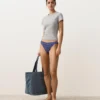 Chiloți de bikini clasici cu imprimeu în carouri Chiloți de bikini clasici cu imprimeu în carouri