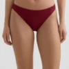 Chiloți de bikini clasici din jacquard cu carouri mici Chiloți de bikini clasici din jacquard cu carouri mici