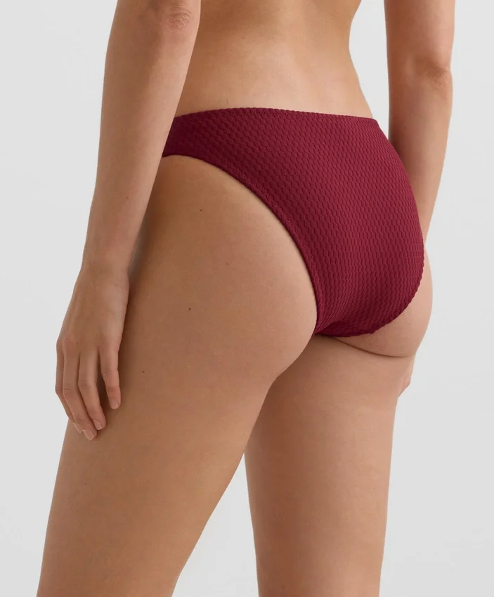 Chiloți de bikini clasici din jacquard cu carouri mici Chiloți de bikini clasici din jacquard cu carouri mici