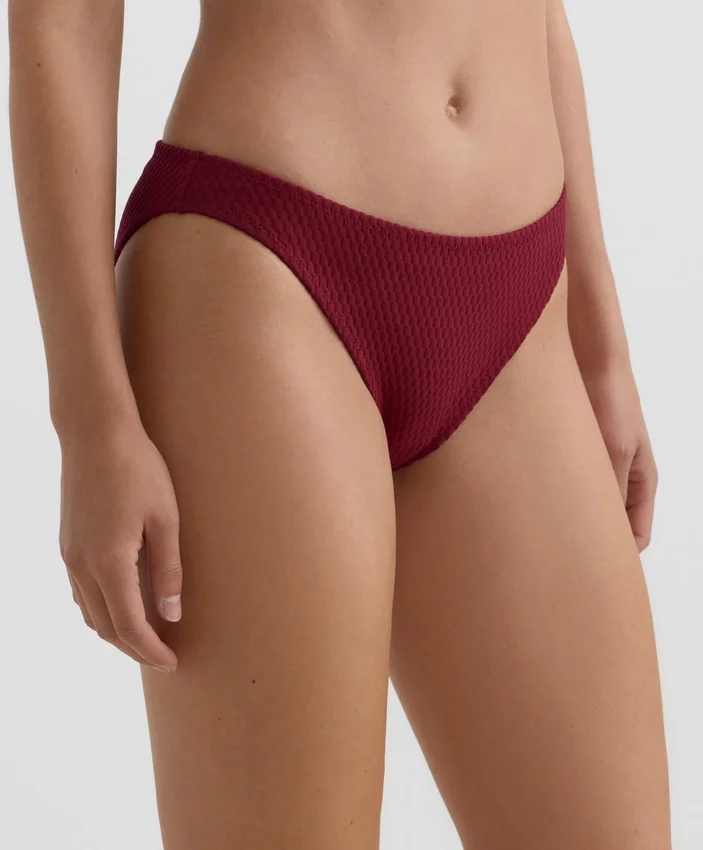 Chiloți de bikini clasici din jacquard cu carouri mici Chiloți de bikini clasici din jacquard cu carouri mici