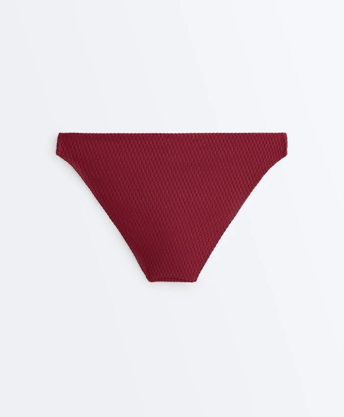 Chiloți de bikini clasici din jacquard cu carouri mici Chiloți de bikini clasici din jacquard cu carouri mici