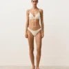 Chiloți de bikini cu acoperire medie, croi în U și textură cu bule, din croșetat Chiloți de bikini cu acoperire medie, croi în U și textură cu bule, din croșetat