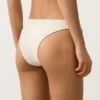 Chiloți de bikini cu acoperire medie, croi în U și textură cu bule, din croșetat Chiloți de bikini cu acoperire medie, croi în U și textură cu bule, din croșetat