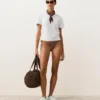 Chiloți de bikini cu acoperire medie, cu legături și imprimeu cu buline mici Chiloți de bikini cu acoperire medie, cu legături și imprimeu cu buline mici