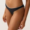 Chiloți de bikini cu acoperire medie, decupaj în U și bordură Chiloți de bikini cu acoperire medie, decupaj în U și bordură