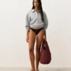 Chiloți de bikini cu acoperire medie, decupaj în U și bordură Chiloți de bikini cu acoperire medie, decupaj în U și bordură