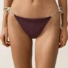 Chiloți de bikini cu acoperire medie și legături Chiloți de bikini cu acoperire medie și legături