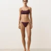 Chiloți de bikini cu acoperire medie și legături Chiloți de bikini cu acoperire medie și legături