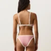 Chiloți de bikini cu decupaj în U și acoperire medie, cu bordură contrastantă Chiloți de bikini cu decupaj în U și acoperire medie, cu bordură contrastantă