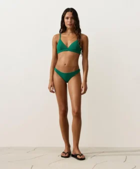 Chiloți de bikini cu decupaj în U și acoperire medie, din țesătură piqué Chiloți de bikini cu decupaj în U și acoperire medie, din țesătură piqué