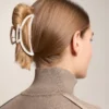 Clemă mare de accesorii de păr metalică