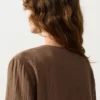 Cămășă cu mâneci lungi și legături, 100% bumbac Cămășă cu mâneci lungi și legături, 100% bumbac