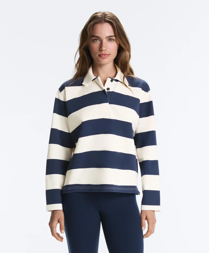 Cămășă de sport din bumbac piqué jacquard Cămășă de sport din bumbac piqué jacquard