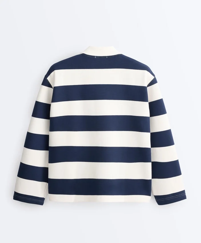 Cămășă de sport din bumbac piqué jacquard Cămășă de sport din bumbac piqué jacquard