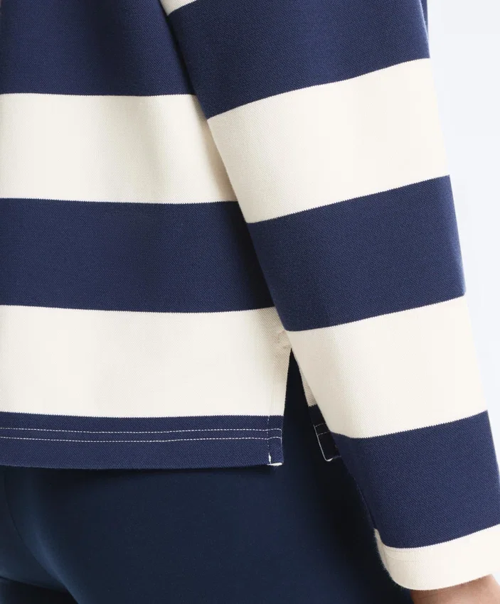 Cămășă de sport din bumbac piqué jacquard Cămășă de sport din bumbac piqué jacquard