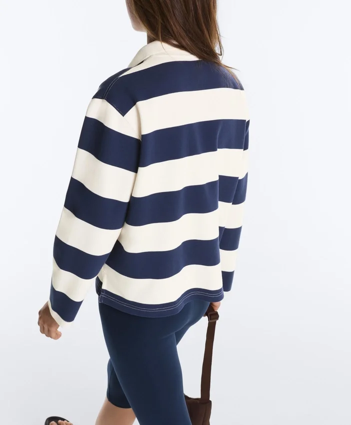 Cămășă de sport din bumbac piqué jacquard Cămășă de sport din bumbac piqué jacquard