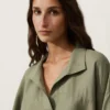 Cămășă oversize cu mâneci scurte, 100% in Cămășă oversize cu mâneci scurte, 100% in