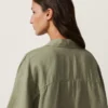 Cămășă oversize cu mâneci scurte, 100% in Cămășă oversize cu mâneci scurte, 100% in